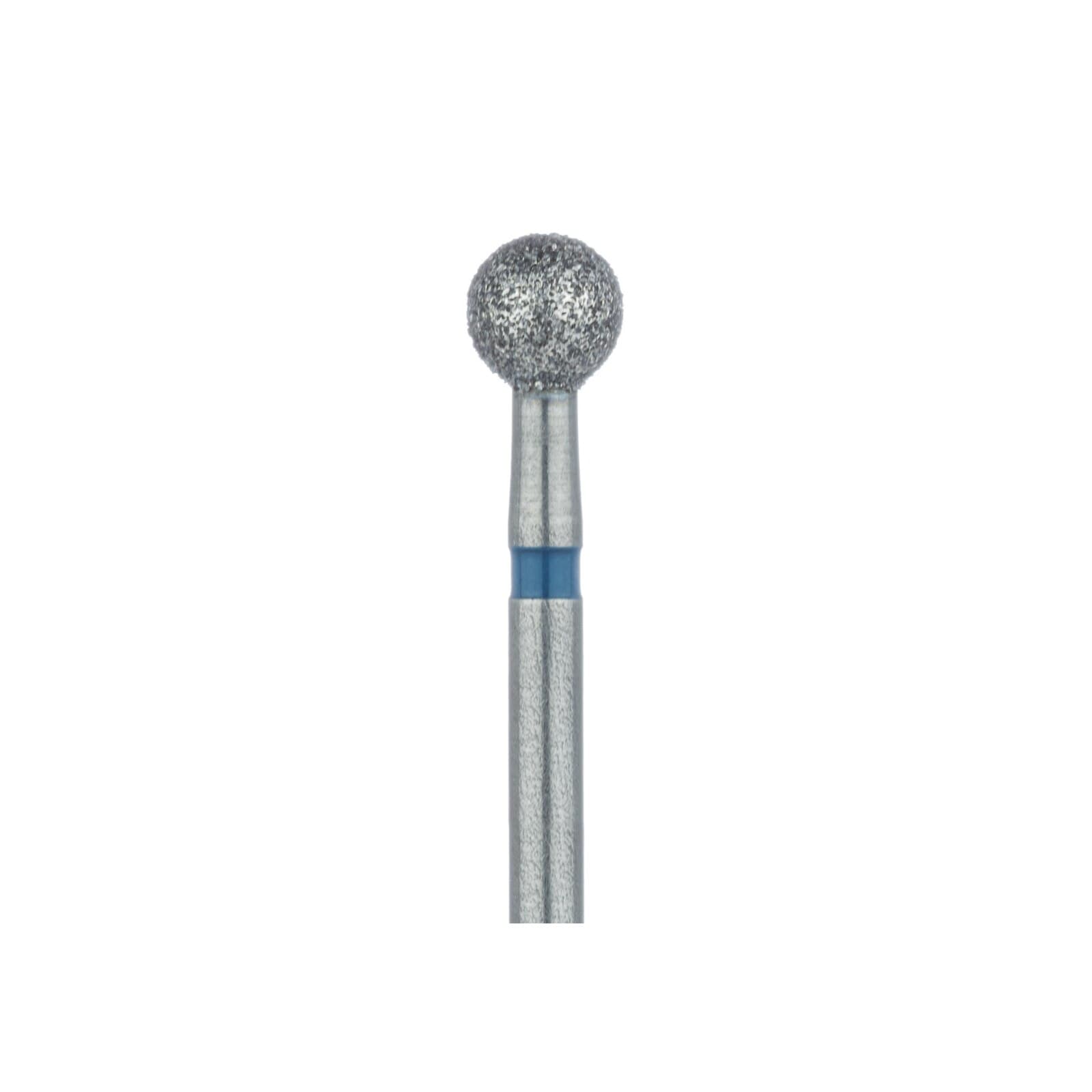 Meisinger 801-033-FG Multi-Use Diamond Bur, Round, 3.3 mm, Medium Grit (Blue), Friction Grip, 2/Pk thumbnail 3