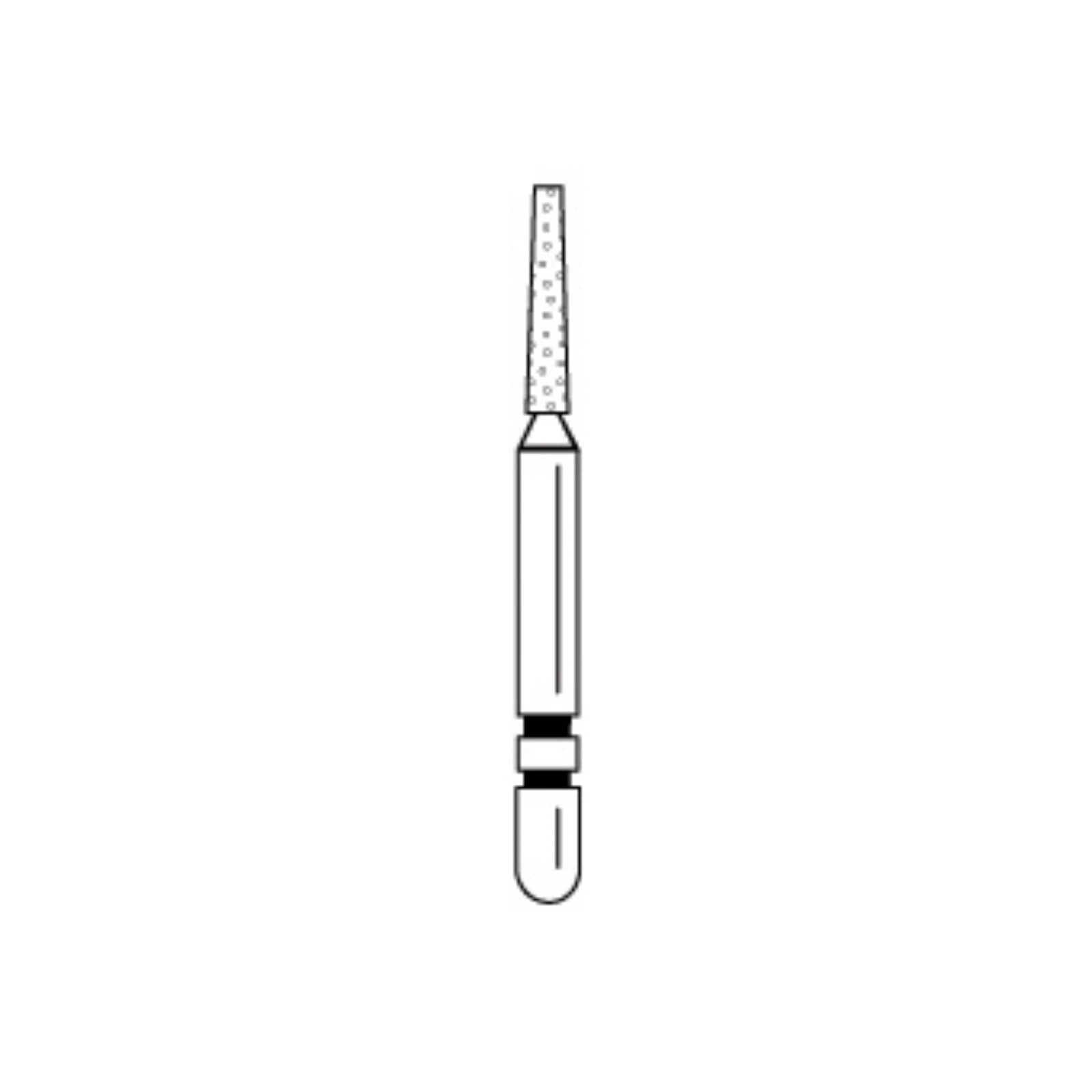 Two Striper® Diamond Bur FG 721.6C, Coarse, Flat-End Taper, 1.1 mm Major/0.8 mm Minor Diameter, 6.0 mm Length, 5/Pkg, 2015354 thumbnail 2
