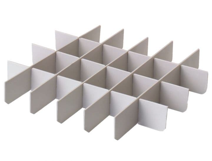 Zirc Procedure Tub Dividers, Gray, 24 Compartments, 9-5/8"L x 8-5/8"W x 1-5/16"H, 1/Pk, 20Z461 thumbnail 2