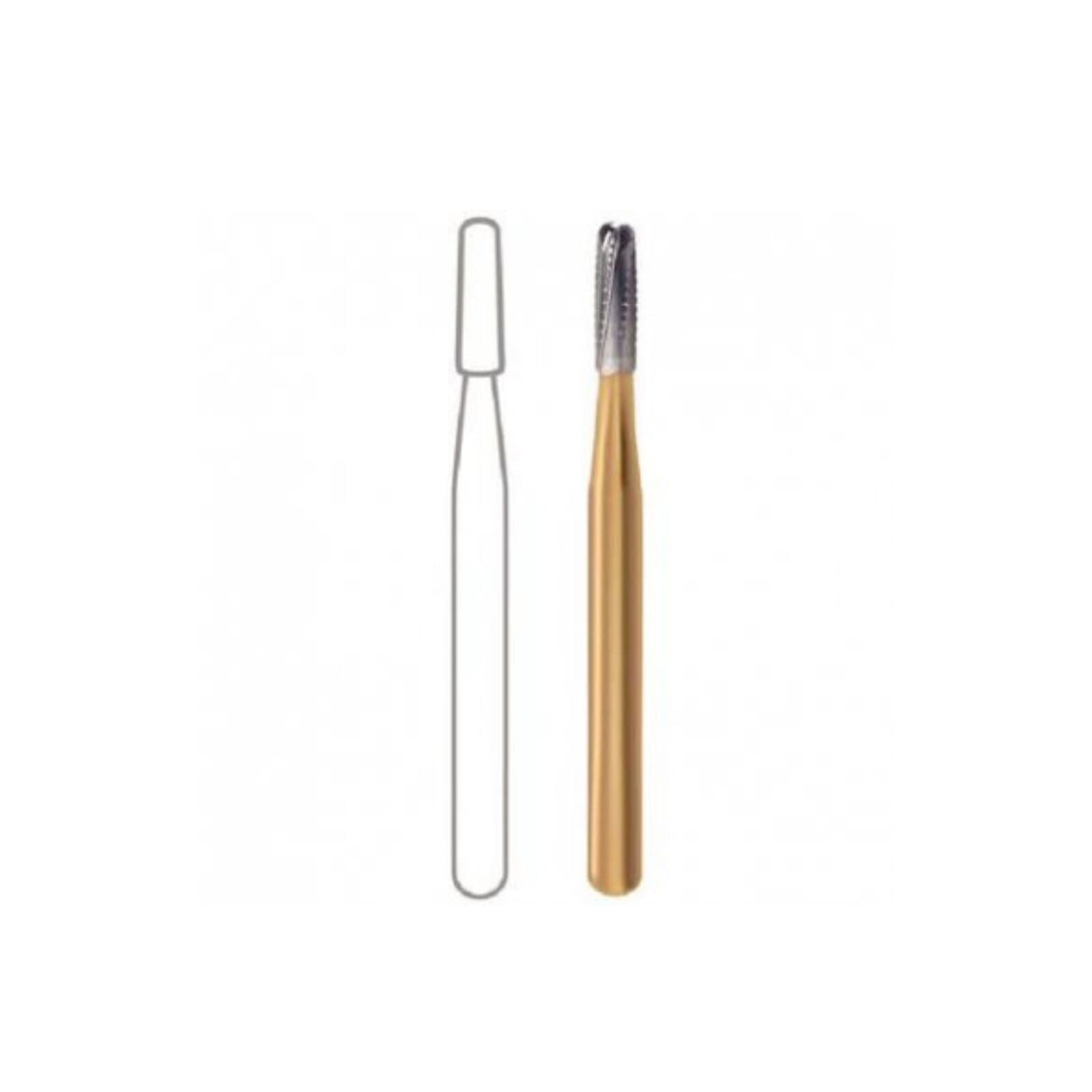 Midwest MultiPrep Carbide Bur, FG #1558 Straight Dome End, 1.2mm Diameter, 3.7mm Length, 100/Bag, 396260 thumbnail 2