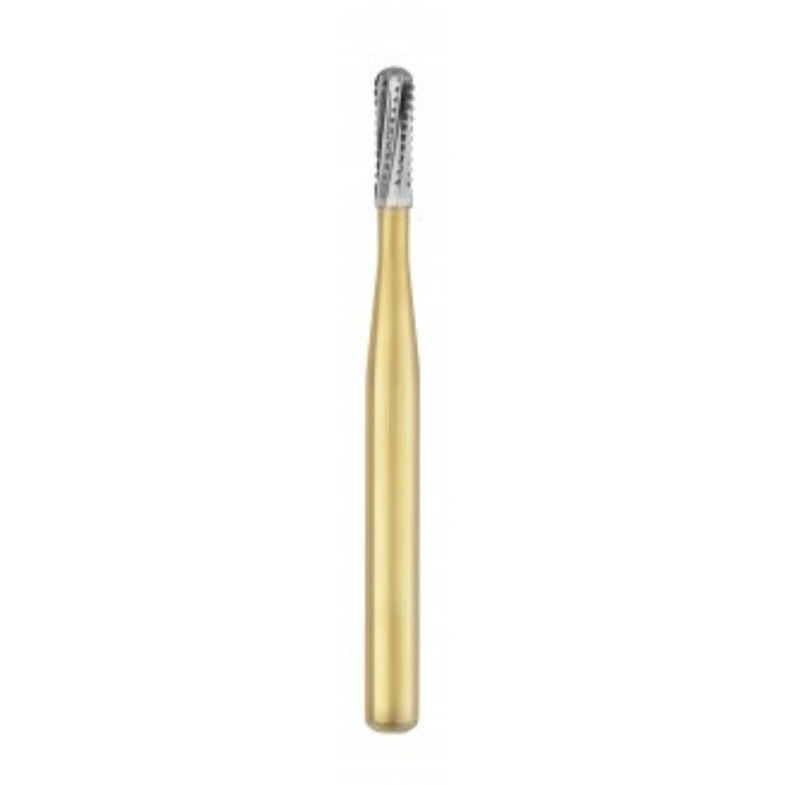Great White Gold Series Carbide Bur, FG, Straight Fissure Round End Cross Cut, #GW2 (1558), 1.2 mm Diameter, 3.8 mm Head Length, 10/Pk, 15062 thumbnail 7