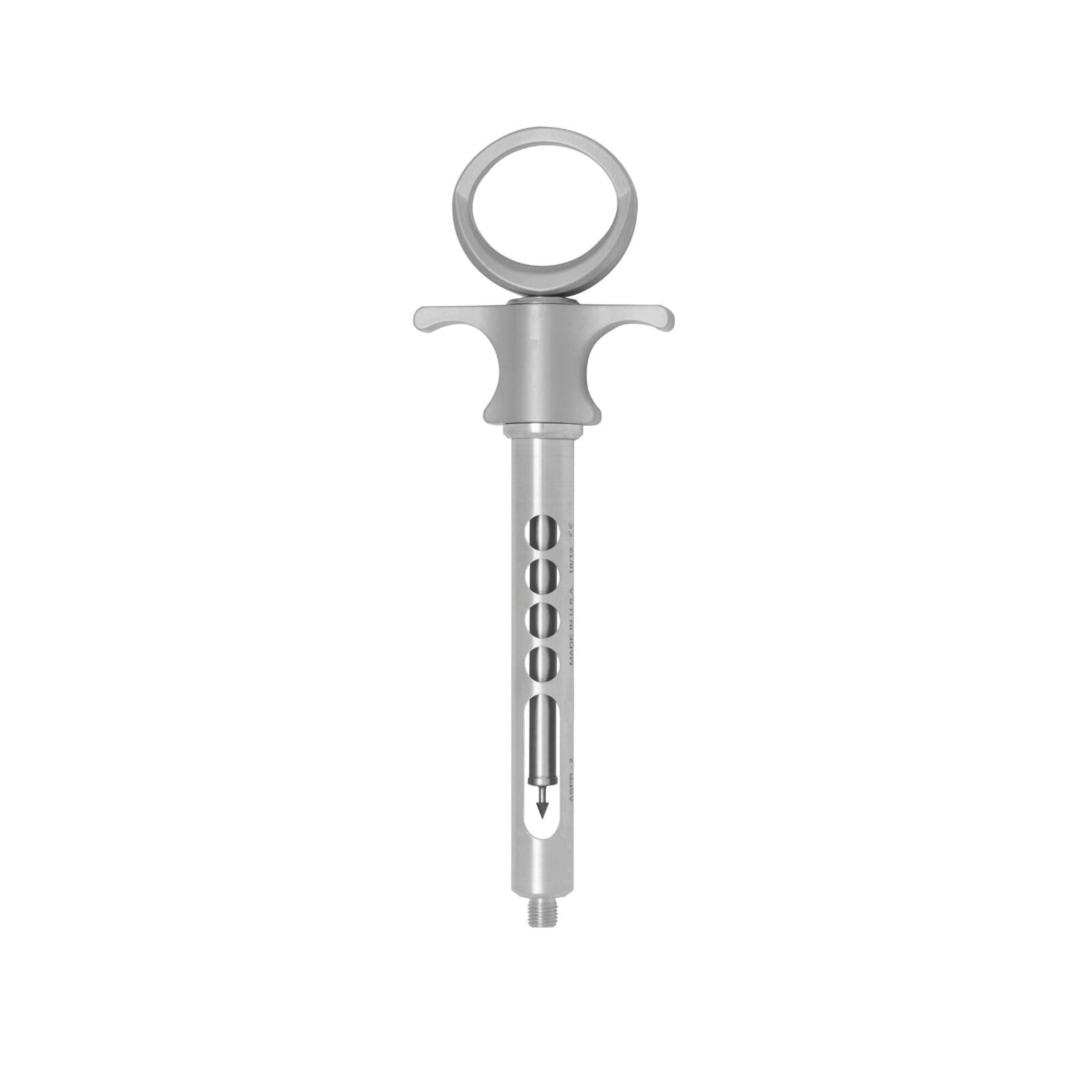 A. Titan Instruments Aspirating Syringe, Standard/Medium Thumb Ring, Stainless Steel, 1/Pk, ASPR-1 thumbnail 10