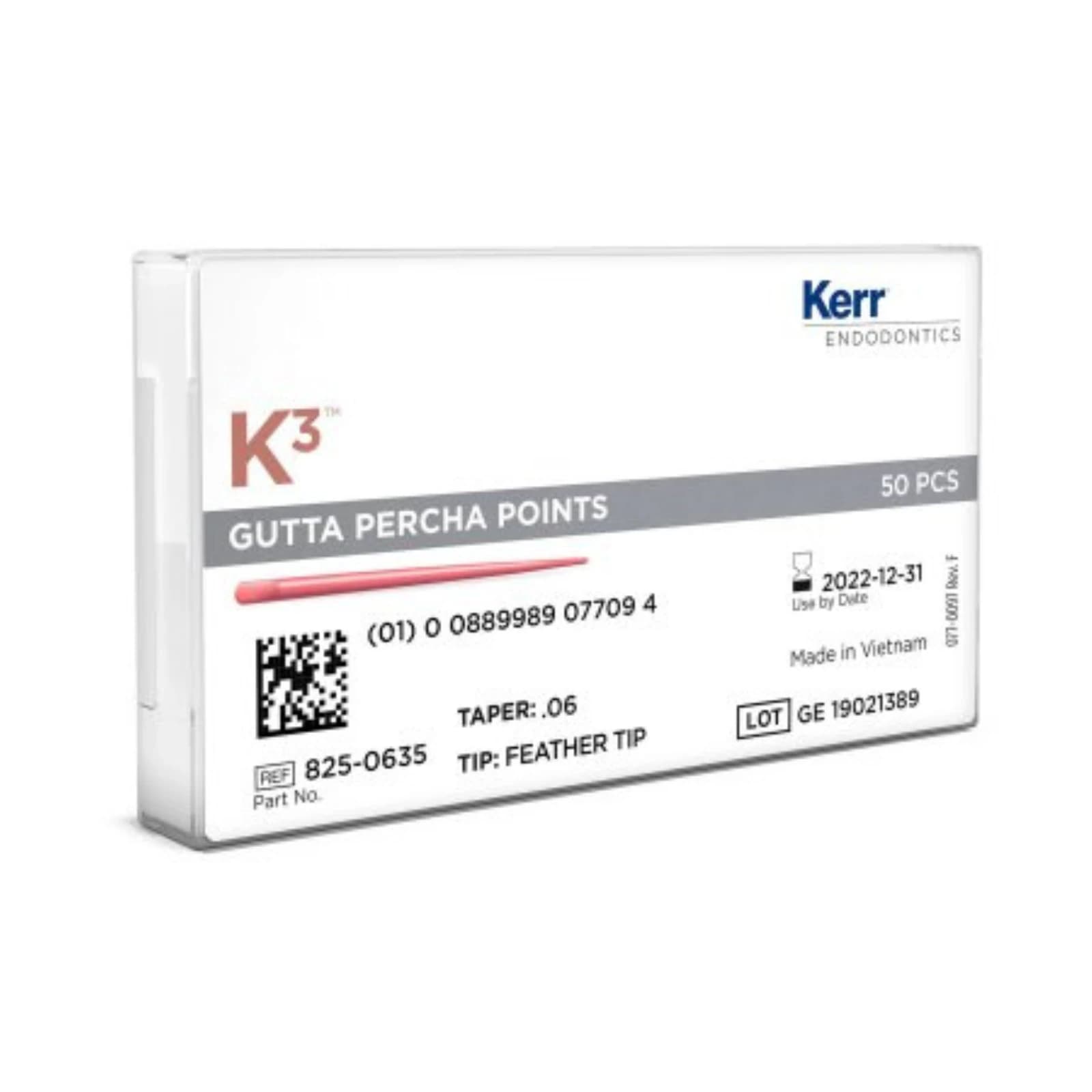 K3/K3XF Gutta-Percha Points, 0.04 Taper, Size #25, Red, 50/Pk, 825-0425 thumbnail 10