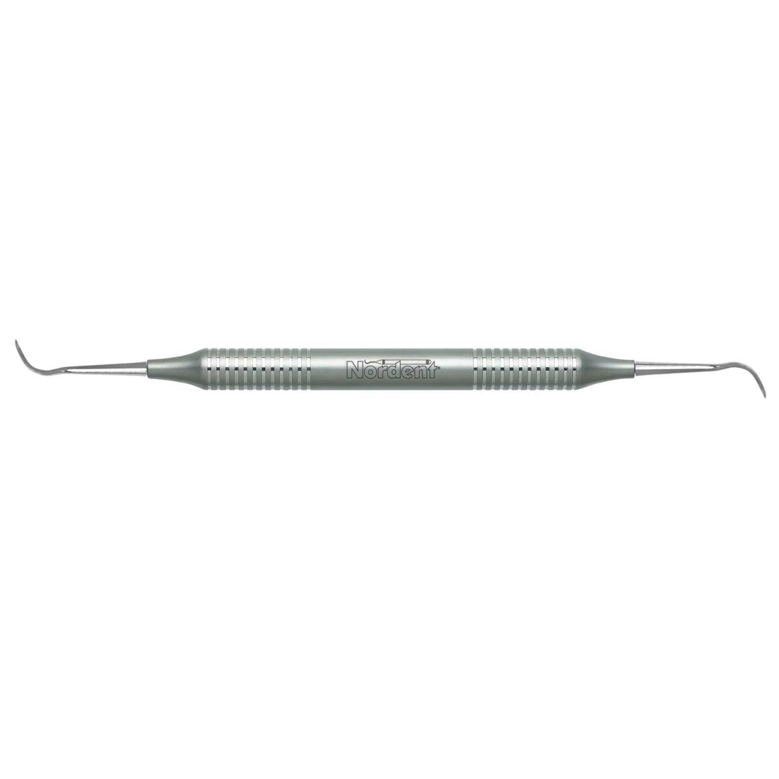 Nordent R138 Universal Sickle Scaler, Double End, Offset NMJ Tips, DuraLite Round Handle, Stainless Steel, 1 Each thumbnail 2