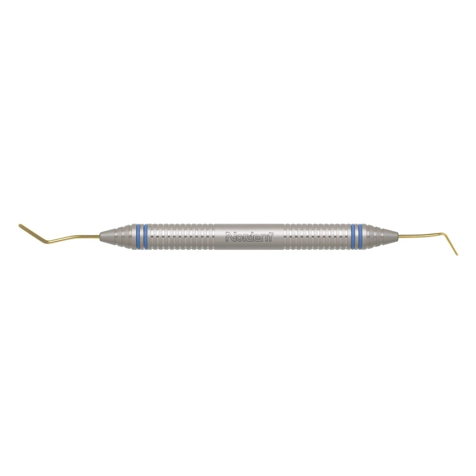 Nordent Composite Placement Instrument #37, Double Paddle, Titanium Nitride Coated, DuraLite ColorRings Handle, Stainless Steel, Double End, PFI37T - Composite Placement Instrument – # 37, Double Paddle, Titanium Nitride Coated, DuraLite® ColorRings™ Handle, Stainless Steel, Double End - Composite Placement Instrument – # 37, Double Paddle, Titanium Nitride Coated, DuraLite® ColorRings™ Handle, Stainless Steel, Double End - Image 1