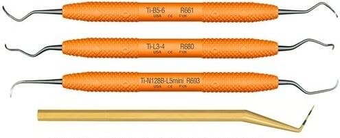 Wingrove Titanium Implant Scaler Go-To Set, R900 (3 Scalers, EasyView Probe, Sharpening Stone, Flip-Top Cassette) thumbnail 3