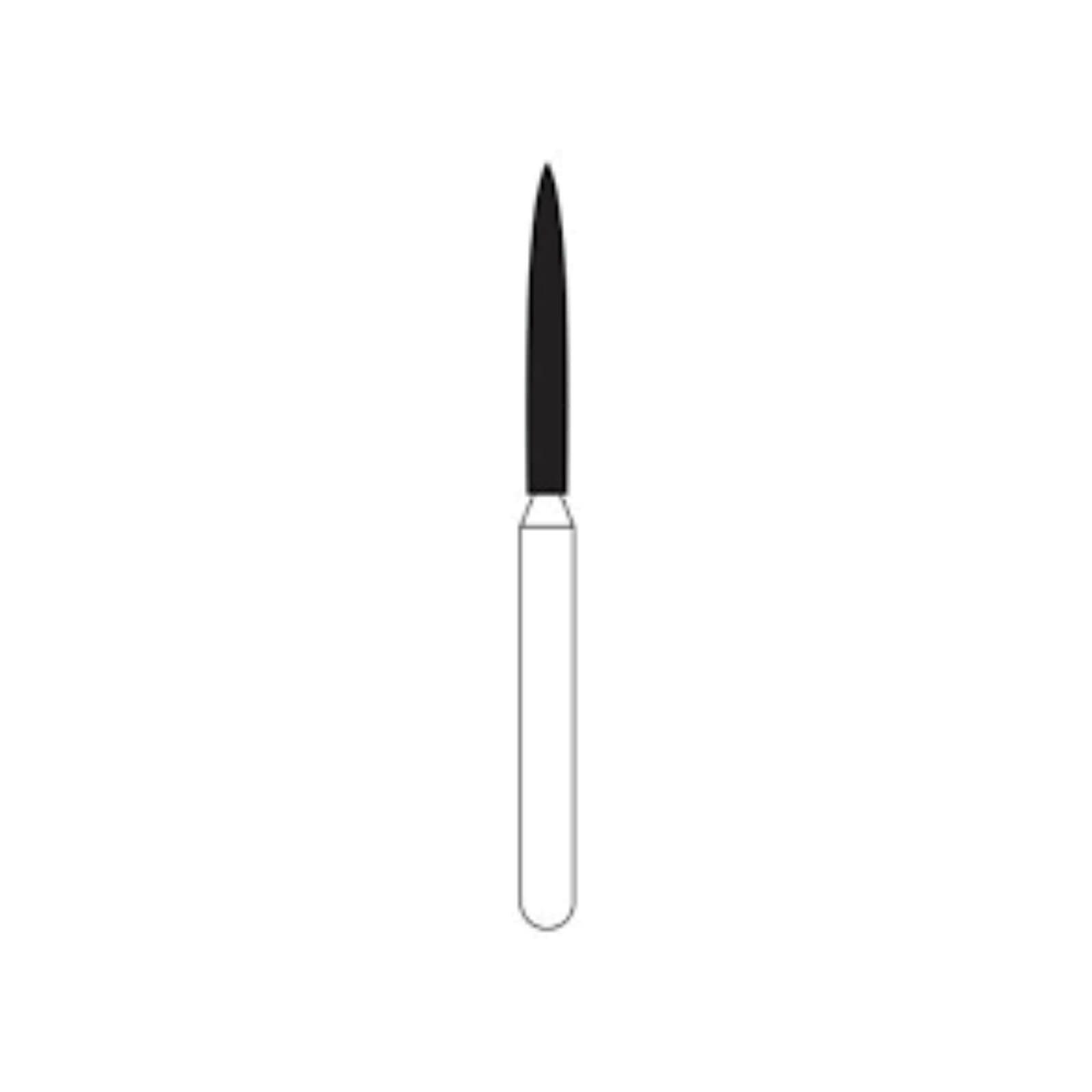 NTI Diamond Bur, FG, Ultra Fine, Flame, #863-012 (UF863-012), 5/Pkg thumbnail 2