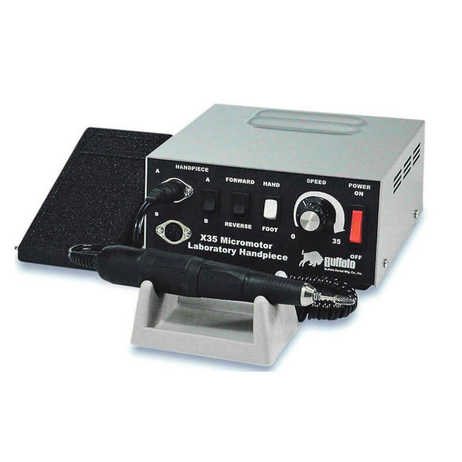 Buffalo Dental X35 Electric Handpiece System, 120V AC, 35,000 RPM, Complete with Console, Handpiece, and Foot Control thumbnail 11