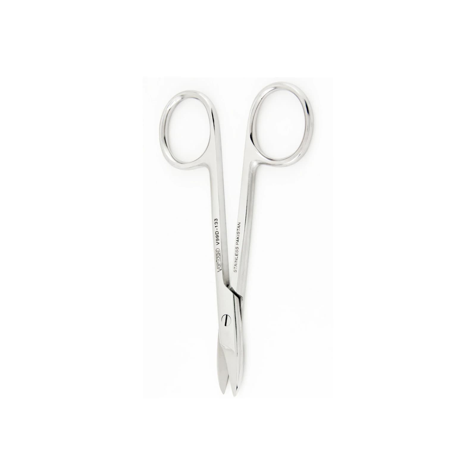 Vantage Crown and Collar Scissors, Straight, Smooth, 4-1/8", Stainless Steel, 1/Pk, #V10S thumbnail 3