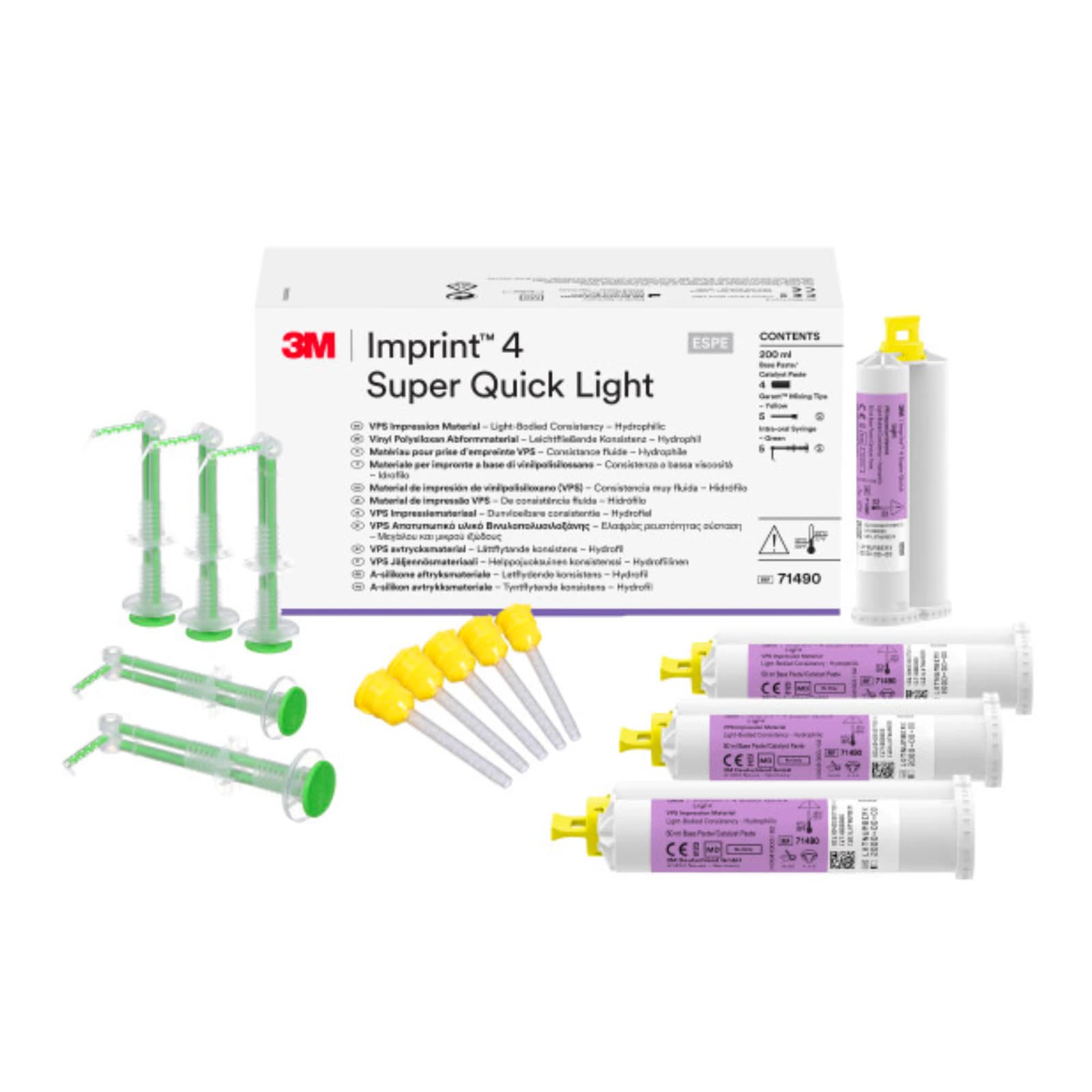 Imprint 4 VPS Impression Material, Garant Cartridge Refill, Light Body, Super Quick, Purple, 50 ml, 4/Pk, 71490 thumbnail 7