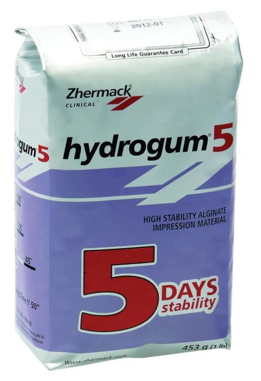 Zhermack Hydrogum 5 Dustless Alginate Impression Material, Extra Fast Set, Thixotropic, Fruit Flavor, Purple, 1 lb Bag, C302070 thumbnail 7