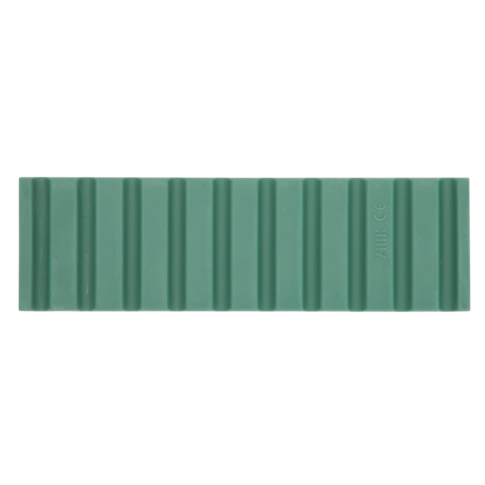 Zirc Dental Instrument Mat, Reversible, Green, 6-3/4" x 2" x 3/8", Holds 10 Hand or 4 Surgical Instruments, Autoclavable, 1/Pk, 20Z464D thumbnail 2