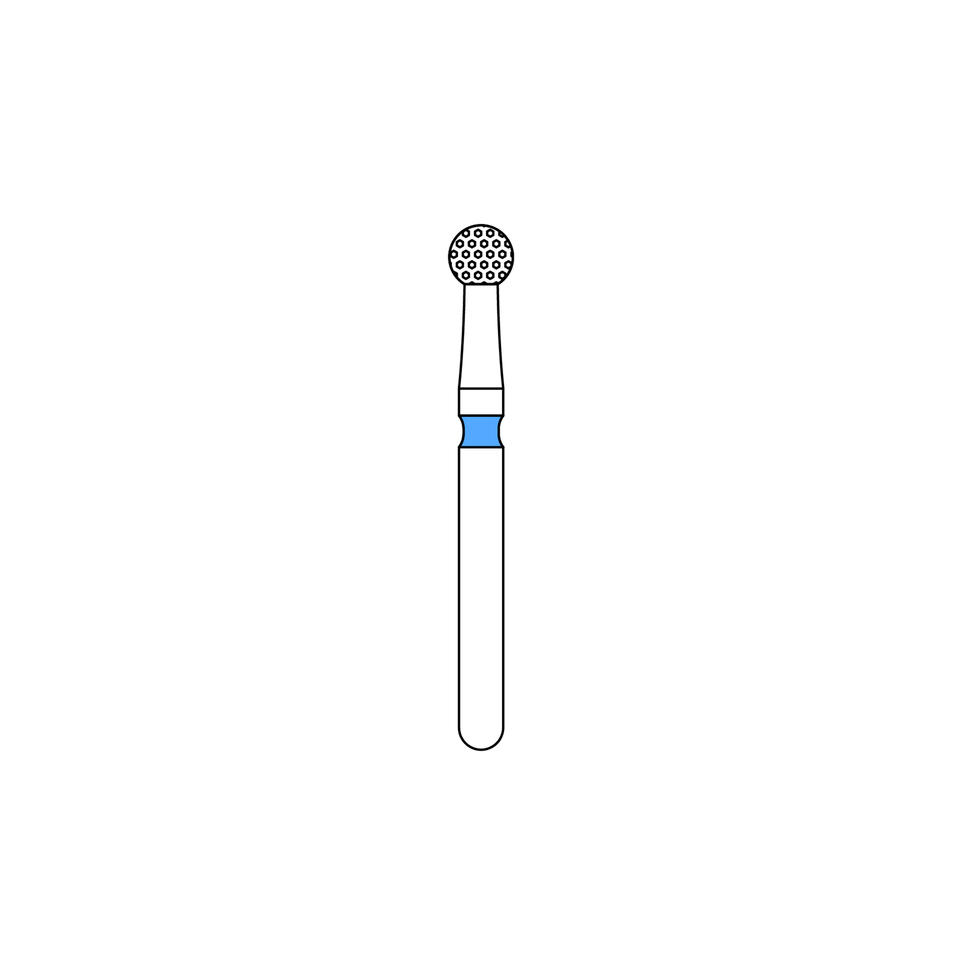 PRIVA Diamond Burs FG 801-023M, 5/Pk - PRIVA Diamond Burs FG 801-023M 5/Pk - Image 1