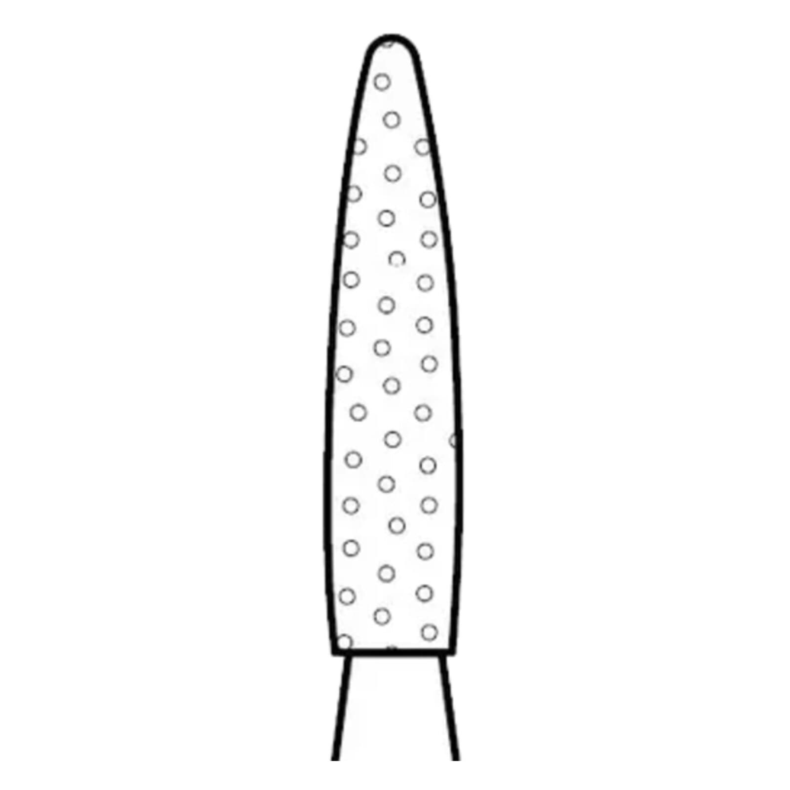 Two Striper® Diamond Bur FG, Fine, Flame #265.6.5F, 1.4 mm Major/0.5 mm Minor Diameter, 6.5 mm Length, Red Ring, 5/Pkg, 2015159 thumbnail 2