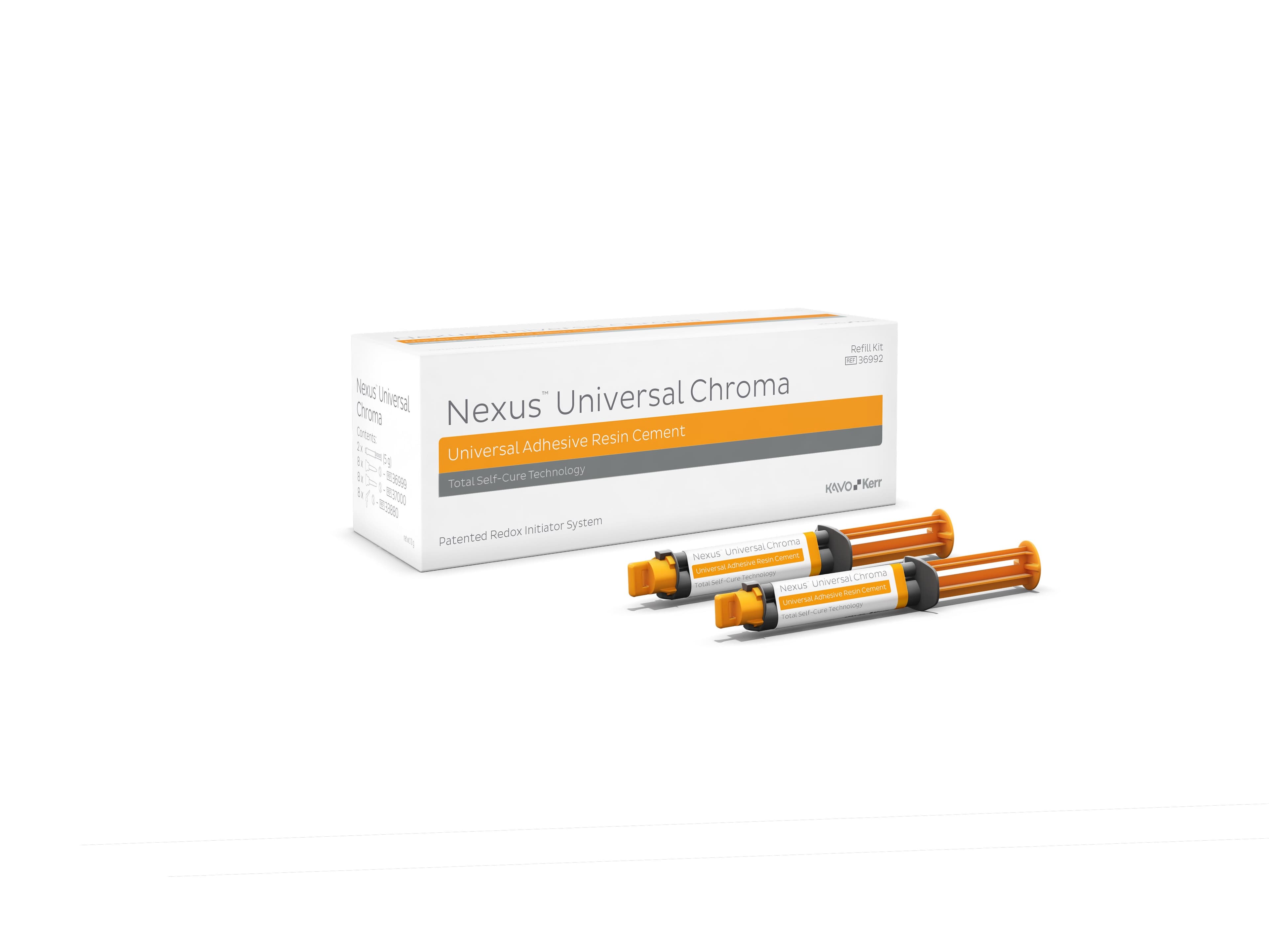 Kerr Nexus Universal Clear with Chroma Refill Kit, 2 x 5g Double Syringes, #36992 thumbnail 6