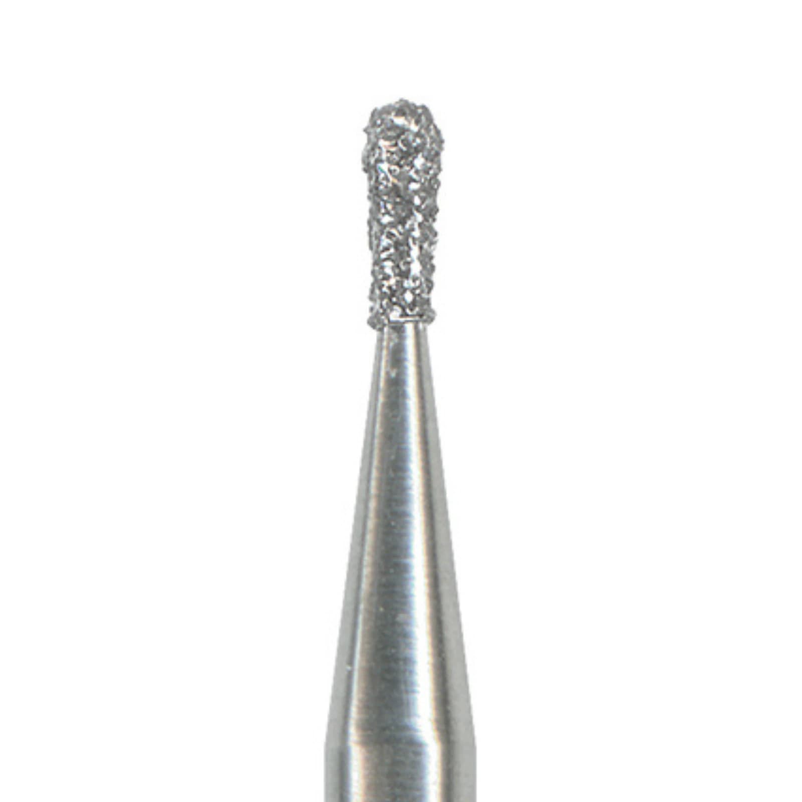 NTI FG Diamond Bur, Medium Grit, Pear Shape, Friction Grip, #M822-010, 1.0 mm Diameter x 2.0 mm Length, 5/Pack - NTI&reg; FG Diamonds - Medium - #822-010 (2.0) - Image 1