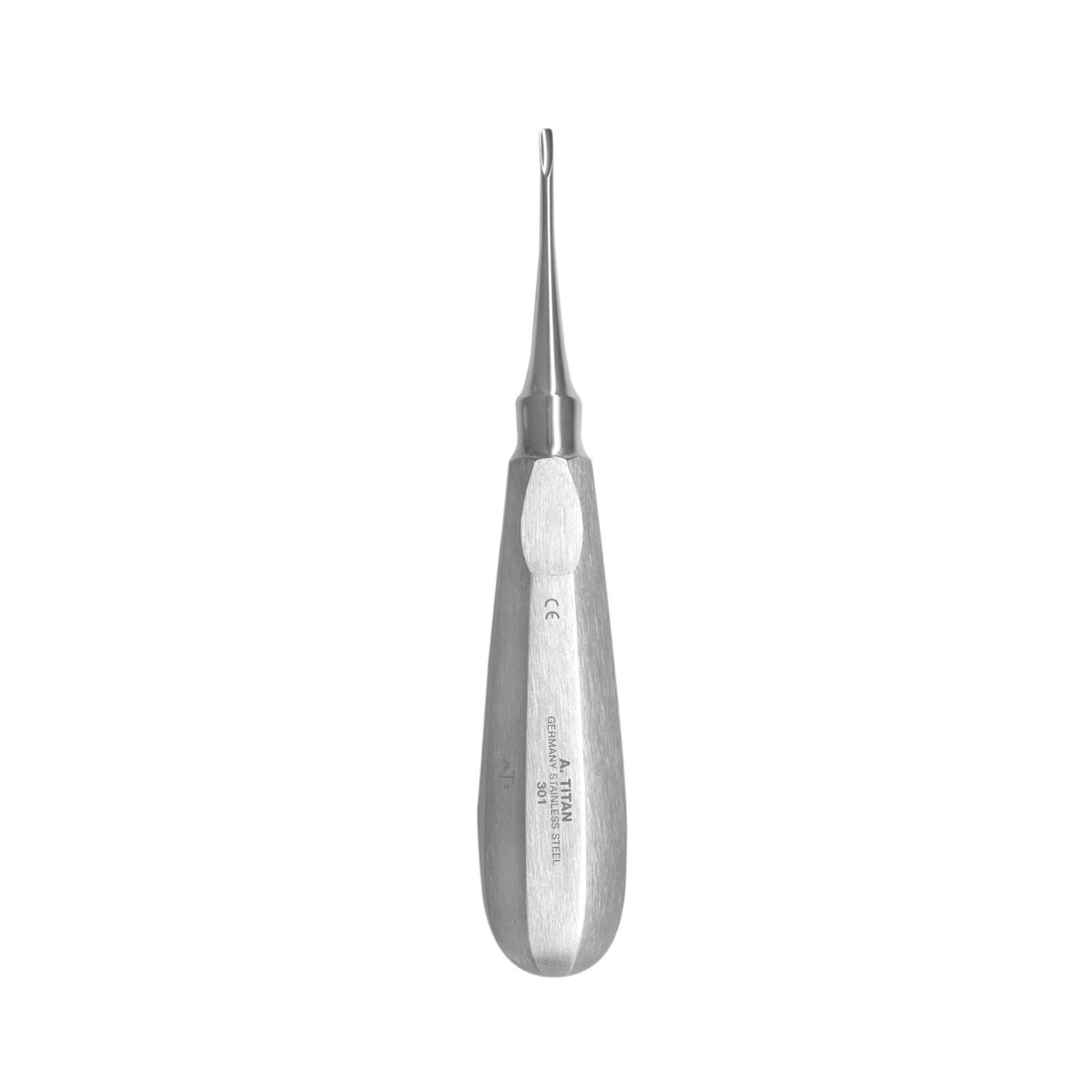 A. Titan Instruments #301 Small Straight Surgical Elevator, 2.5mm Tip, Stainless Steel, 1/Pk thumbnail 2