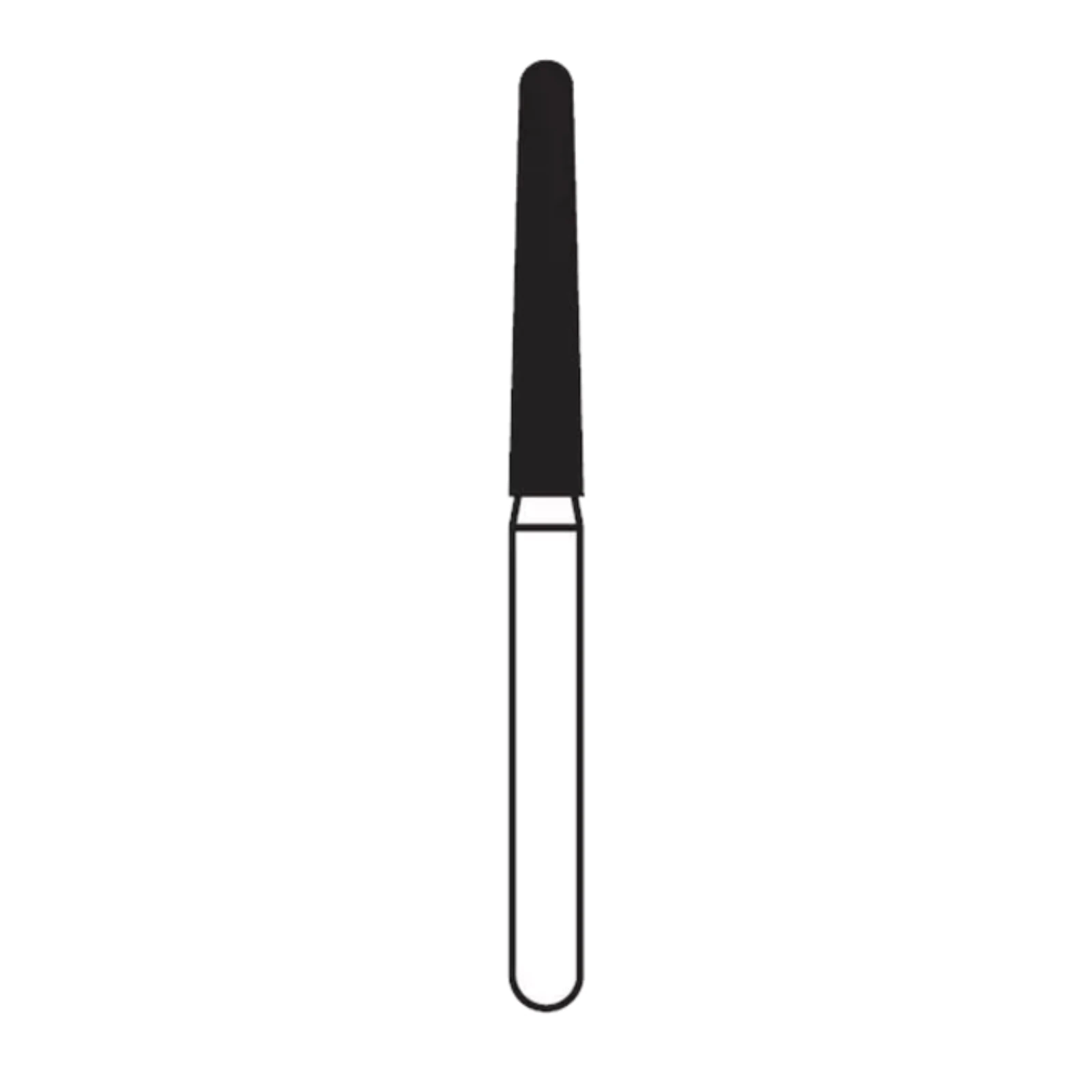 Solo Diamond® Single-Use Diamond Burs FG, Round End Taper, #1116.10, Fine, 1.6mm Major/1.1mm Minor, 10mm Head Length, 25/Bx, 850016F thumbnail 7