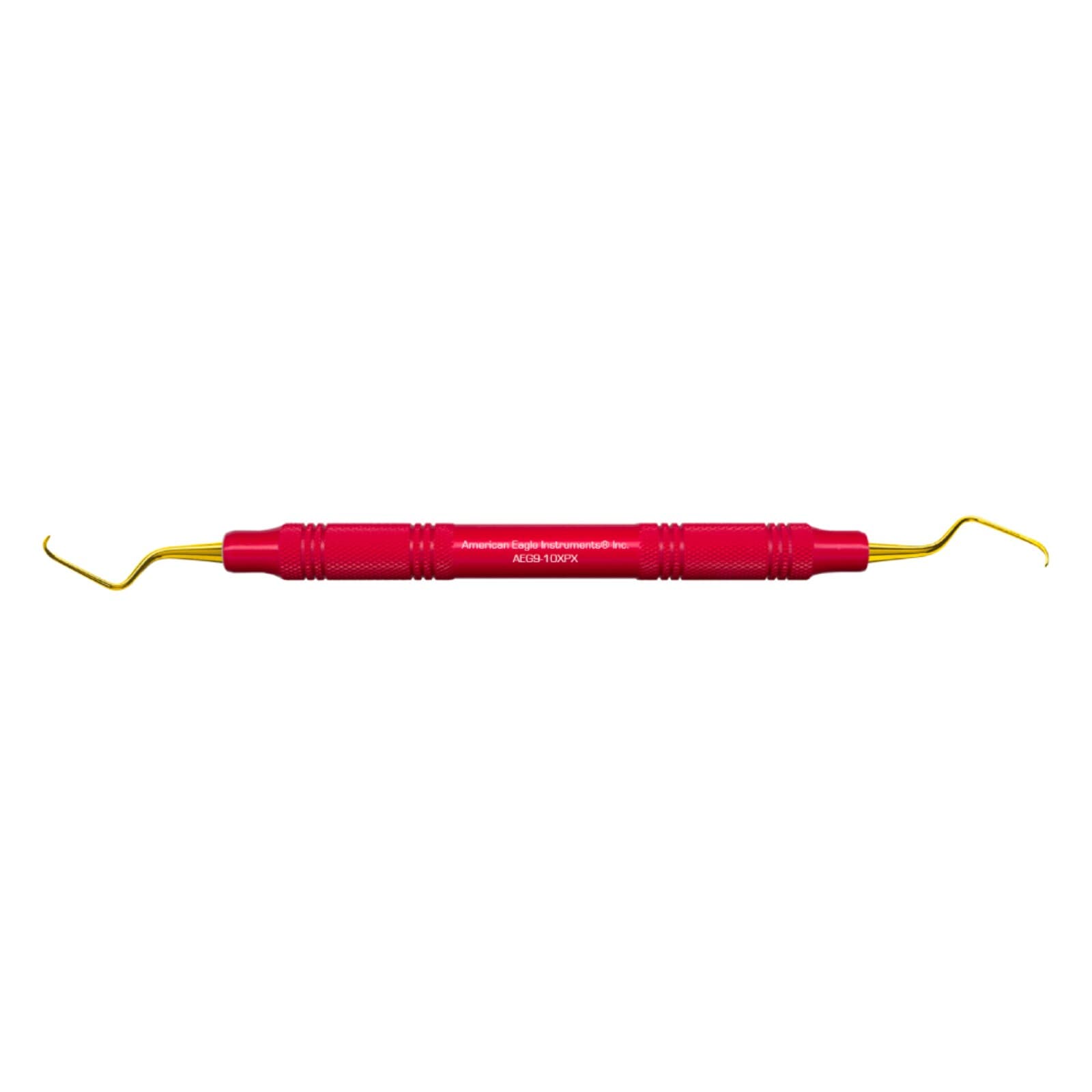 XP Gracey Curettes Standard #9/10 Double-End, EagleLite Red Resin Handle, AEG9-10XPX - XP Gracey Curettes Standard – # 9/10 Gracey, Double End - EagleLite™ Color Resin Handle - Image 1