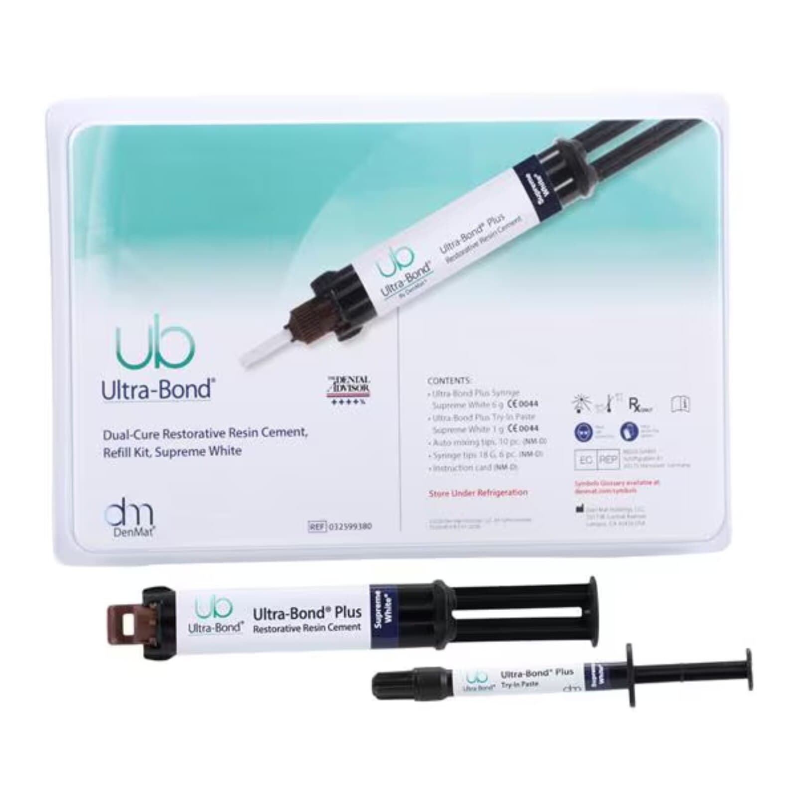 Ultra-Bond Plus Restorative Resin Cement Refill Kit, Supreme White, 6g Syringe with Try-In Paste, 032599380 thumbnail 7