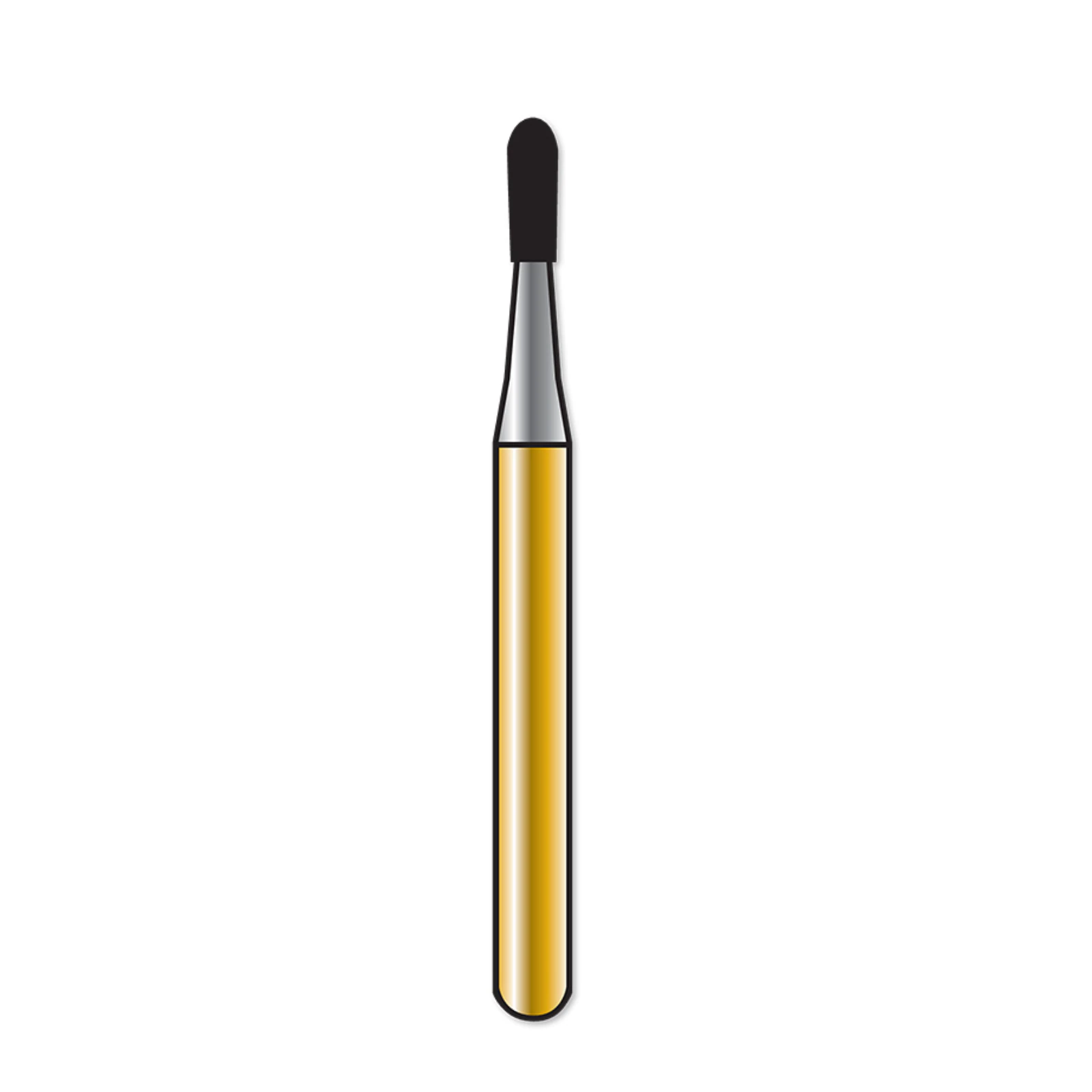 Coltene Alpen Speedster 245G Amalgam Prep Carbide Bur, Friction Grip (FG), Pear, 0.8 mm Diameter, 100/Pk thumbnail 2