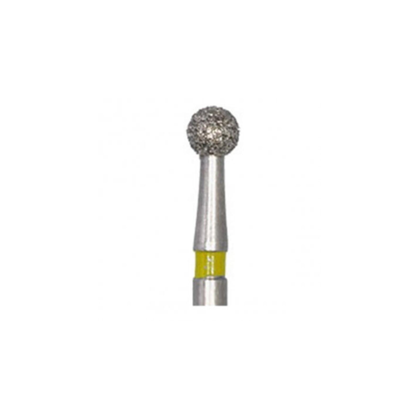 Meisinger 801C-023-HP Diamond Bur, Round, 2.3 mm, X-Fine Grit, High-Speed, 5/Pk - Meisinger Diamonds 801C-023-HP X-Fine 5/Pk - Image 1