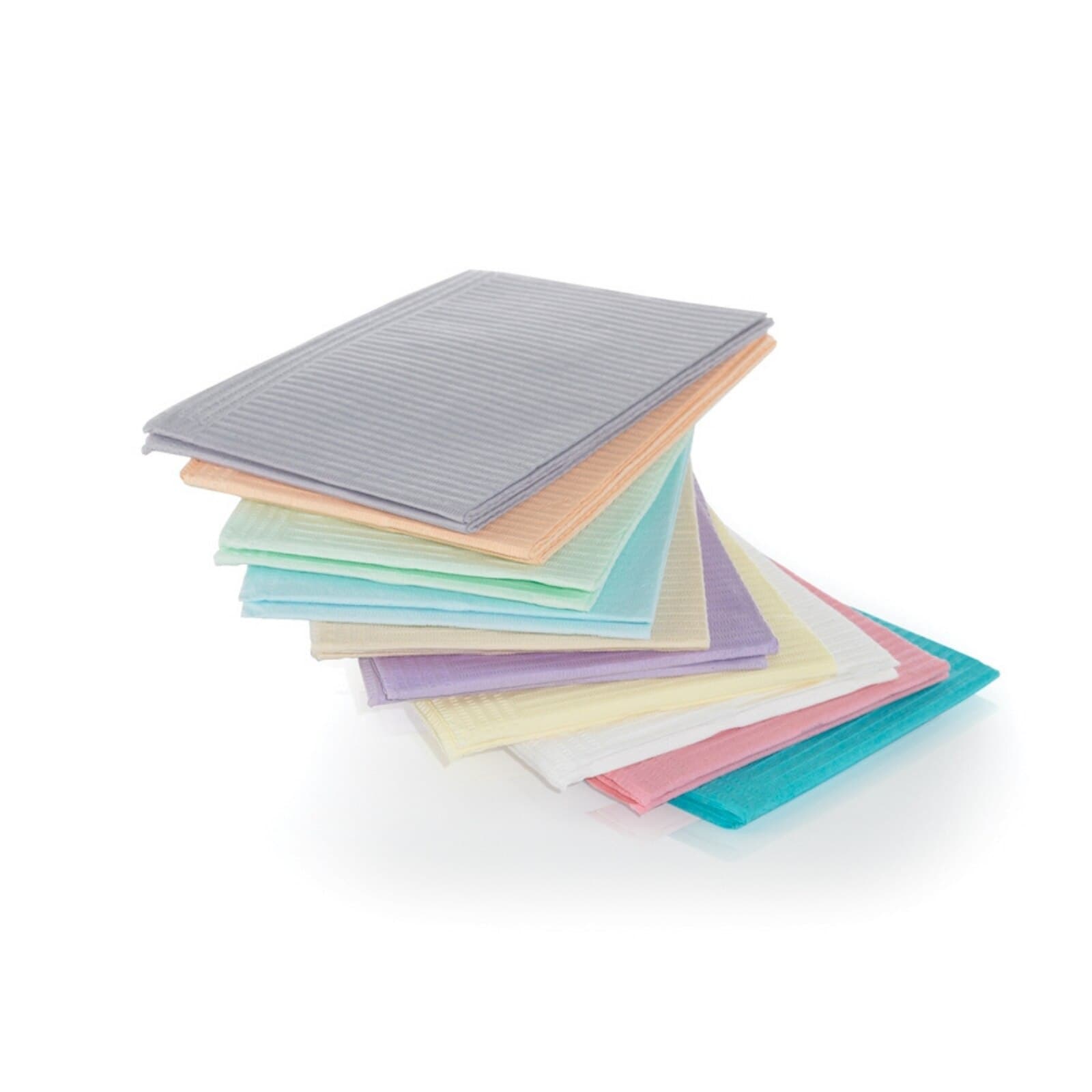 Crosstex Advantage Plus Patient Towels, 2-Ply Tissue/1-Ply Poly, Silver Grey, 13" x 18", Vantage Fold, 500/Case, WEXASI thumbnail 3