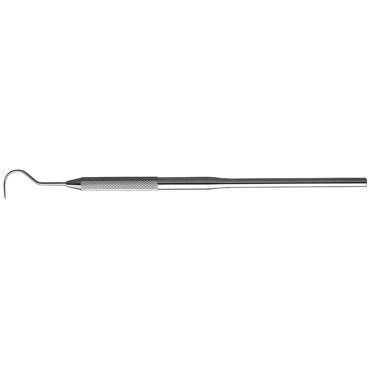 Hu-Friedy #23 Shepherd's Hook Single-End Explorer, #30 Round Handle, Duraspond Steel, EXS23 thumbnail 3