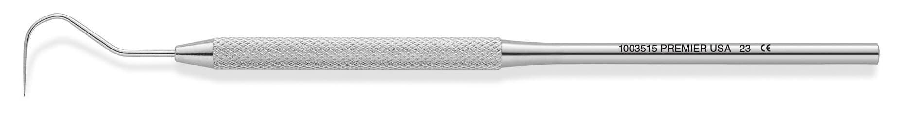 Premier Cavity Finder Explorer, Single-Ended, #23 Shepherd's Hook, Round Handle, 1/Pk, 1003515 thumbnail 3