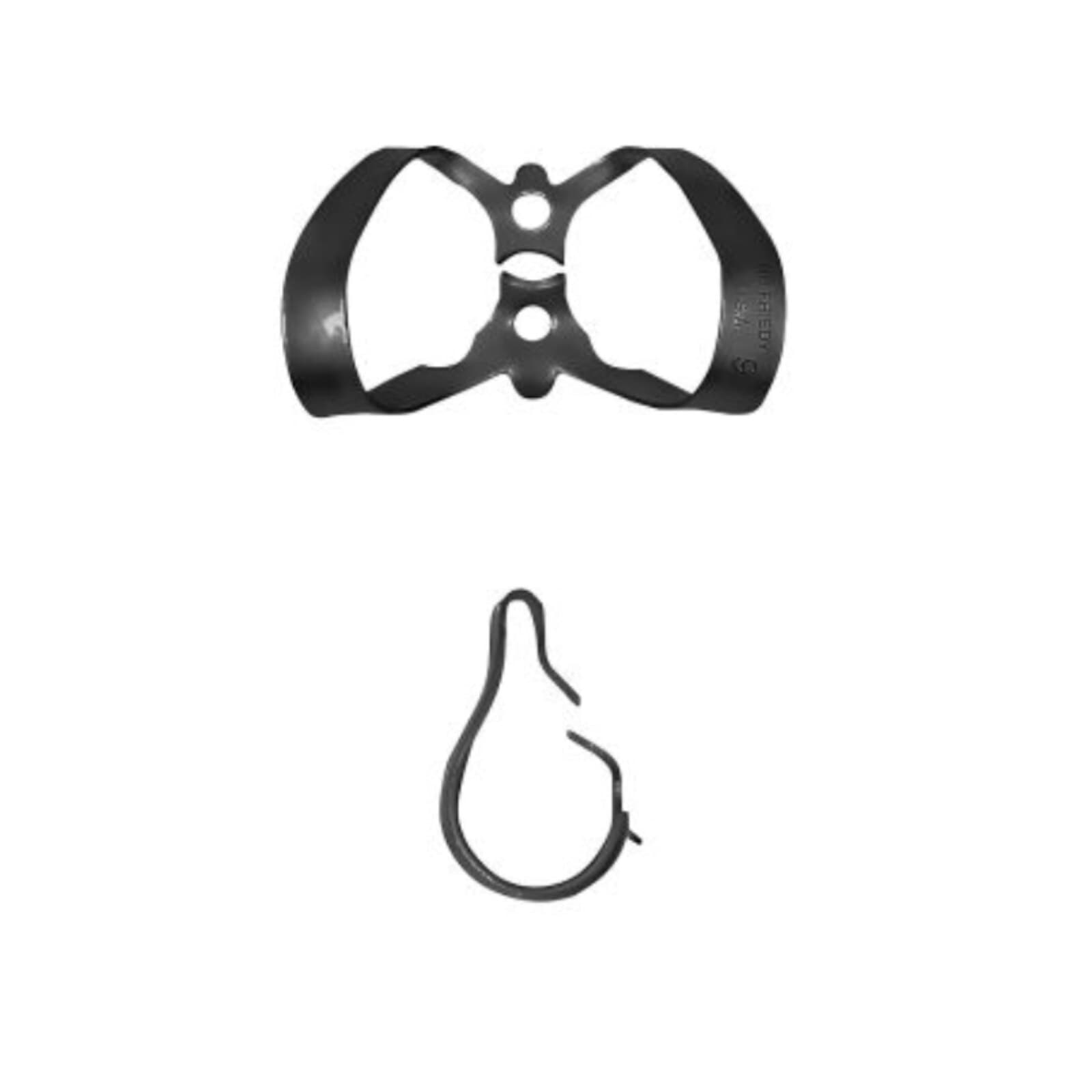 Hu-Friedy Black Line Rubber Dam Clamp #9, Wingless, Anterior, RDCM9X thumbnail 2