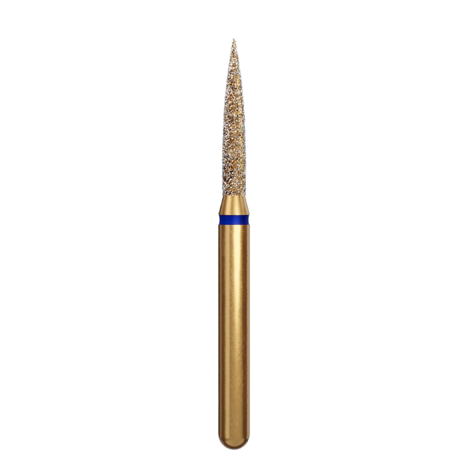 Alpen Multi-Use Diamond Bur FG #862 Flame 1.4mm Coarse Grit, 5/Pkg - Alpen® Multi-Use Diamonds FG # 862 Flame 1.4mm Medium Blue Pkg/5 - Image 1