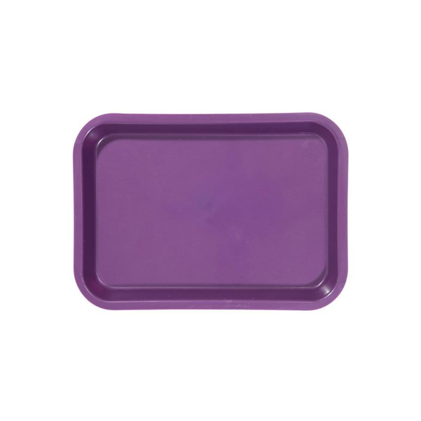 Zirc Mini Tray, Plum, F-Size, 9-3/8" x 6-3/8" x 7/8", Autoclavable, 20Z101E thumbnail 3