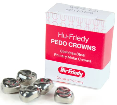 Hu-Friedy Stainless Steel Primary Molar Crown, Upper Left First Molar, Size 6 (D6), 5/Box, SSC-ULD6 thumbnail 6