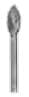 Keystone 920 Laboratory Spiral Cut Carbide Bur, Football, #51-A, 1/Pk, 1201930 thumbnail 2