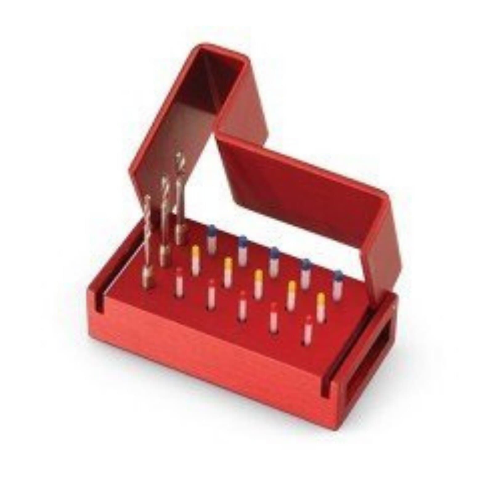 FibreKleer 4X Parallel Fiber Post Kit, 15 Posts (5 ea 1.00mm Red, 1.25mm Yellow, 1.50mm Blue) + 3 Drills, N83A thumbnail 4