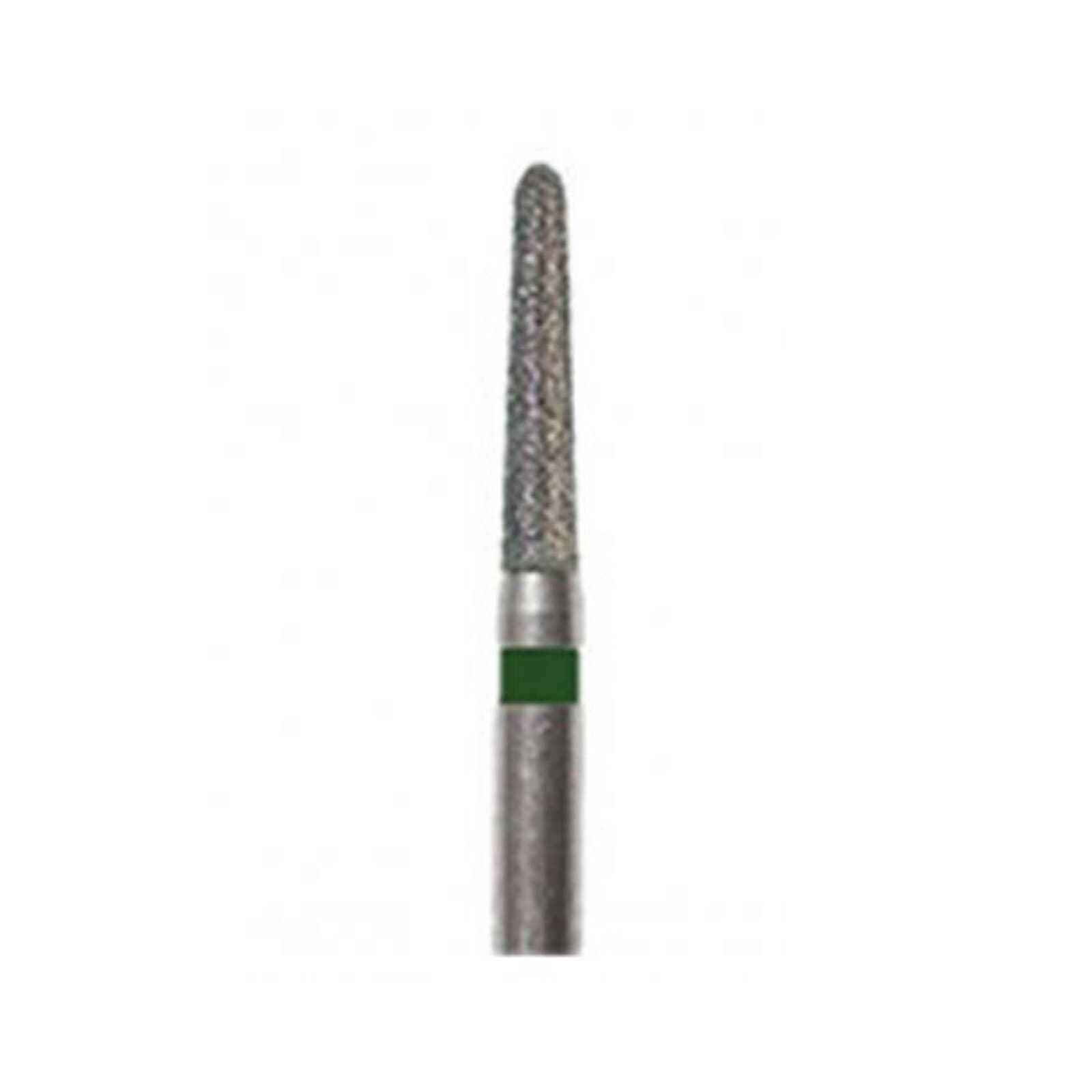 Meisinger 849G-014-FG Coarse Diamond Bur, Round End Taper (Chamfer), Friction Grip, 1.4 mm Diameter, 6 mm Working Length, 5/Pack thumbnail 3