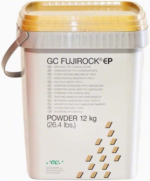 GC Fujirock EP Type IV Die Stone, Classic Line, Golden Brown, 12 kg (26.4 lb) Pail thumbnail 3