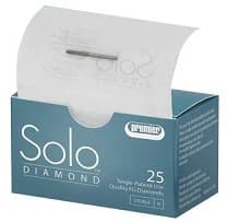 Solo Diamond® Single-Use Diamond Burs FG, Football, #1920, Medium Grit, 2.0mm Head Diameter, 5.0mm Head Length, Sterile, Pkg/25 (368020M) - Solo Diamond® Single-Use Diamond Burs FG, Football, 1920, 2.0mm, Medium, Pkg/25 - Image 1