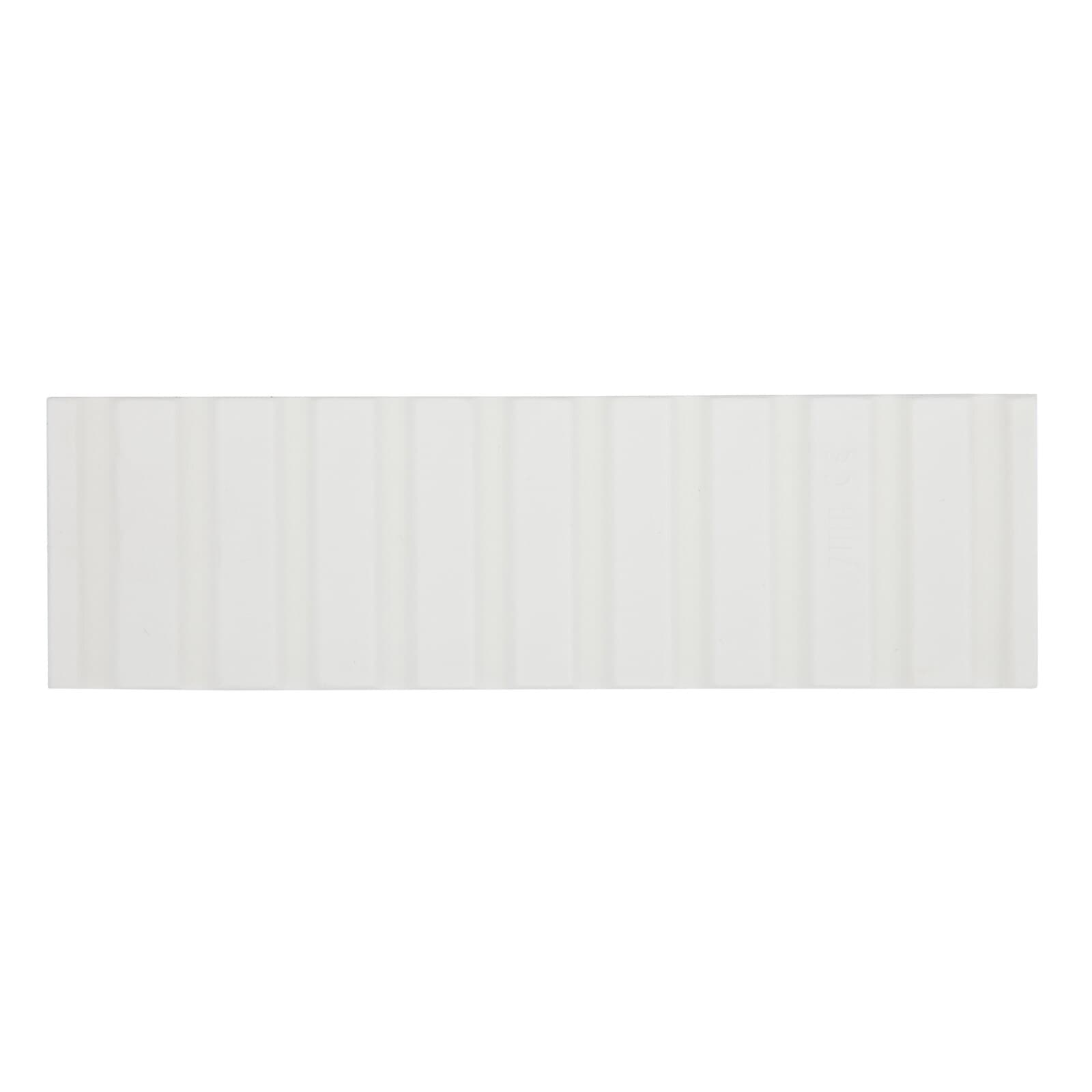 Zirc Dental Instrument Mat, Reversible, White, 6-3/4" x 2" x 3/8", Holds 10 Hand or 4 Surgical Instruments, 1/Pk, 20Z464A thumbnail 3