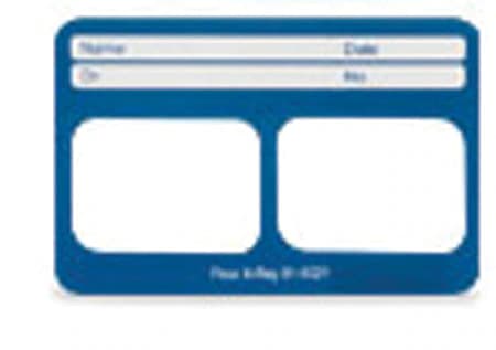 Flow X-Ray Perfect Pocket X-Ray Mounts, 8H (8 Horizontal Films), Blue Plastic, 100/Box, 8H-2R #2 thumbnail 2
