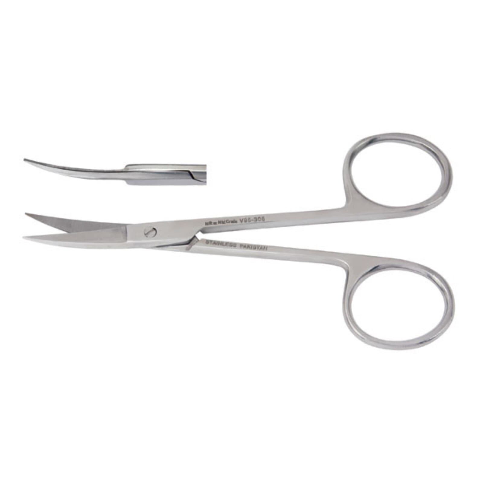 Miltex Vantage Iris Scissors, Curved, 4-1/8" (105mm), Stainless Steel, V95-306 thumbnail 6