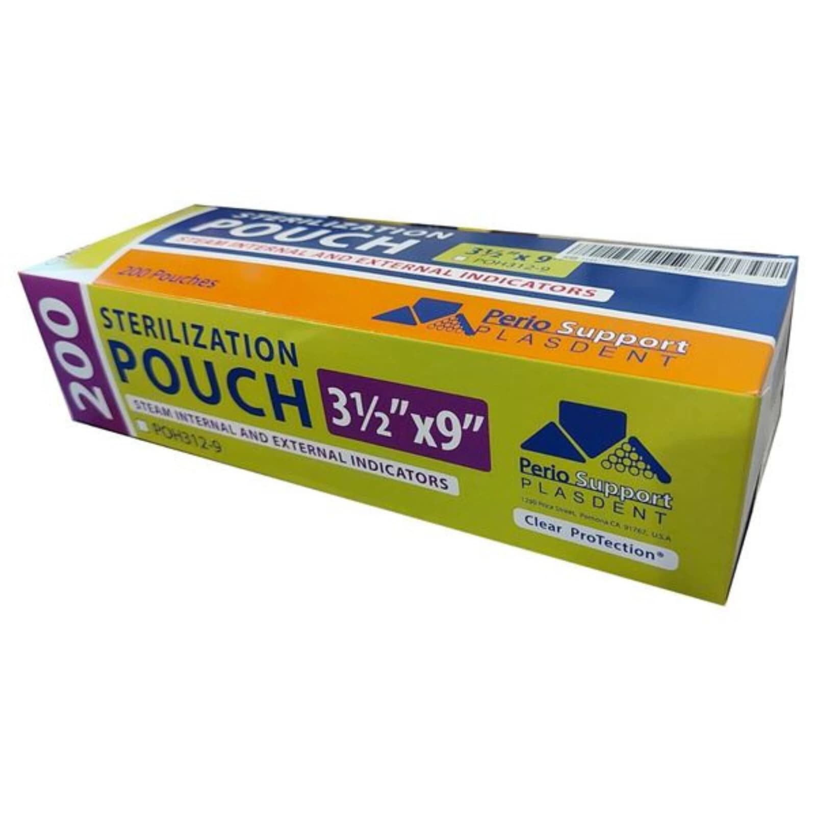 Plasdent Autoclave Sterilization Pouches, 3.5" x 9", Dual Indicator, 200/Box thumbnail 2