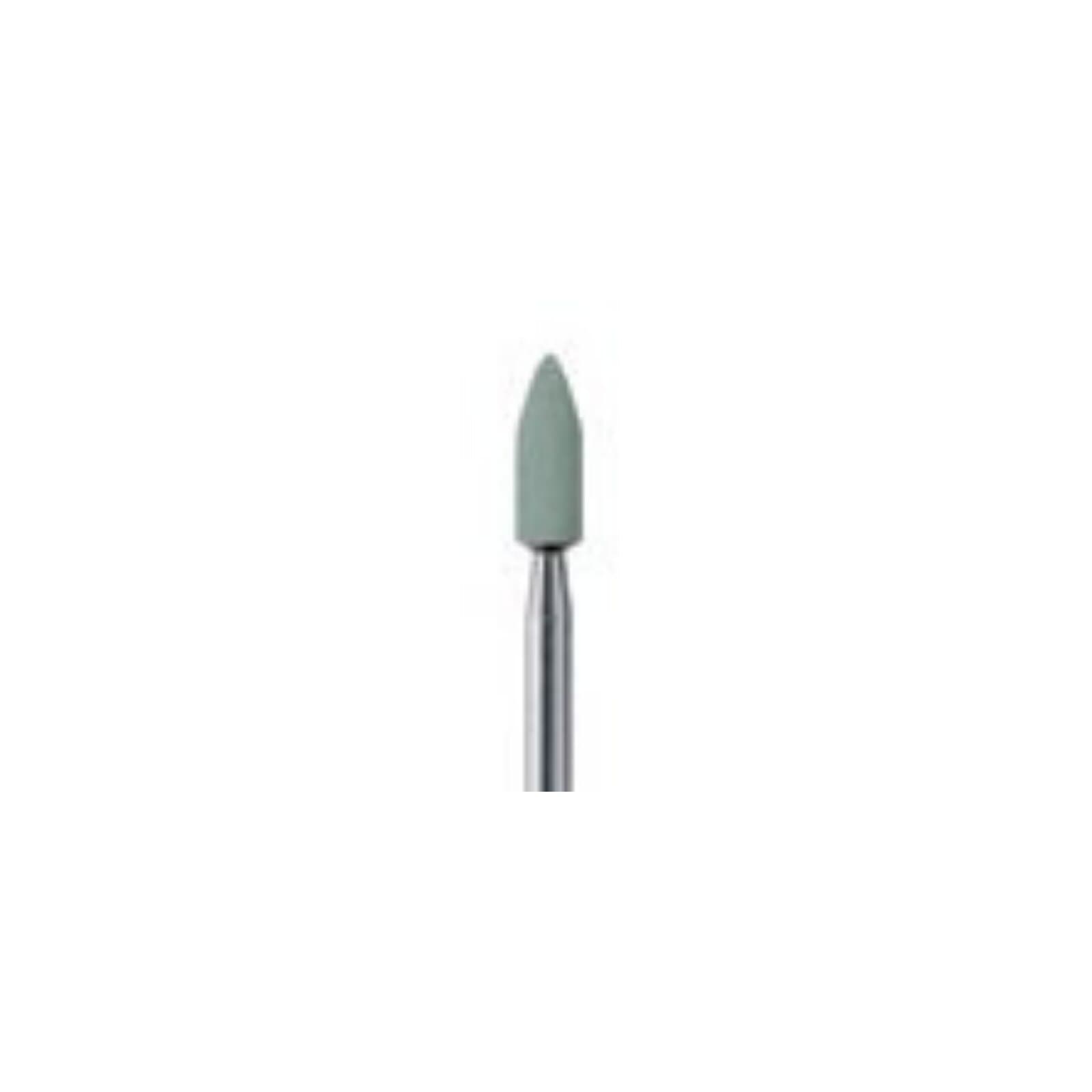 NTI Green Abrasive Small Flame HP Fine Mounted Stone, 7 mm Length, 2.5 mm Diameter, 12/Pkg, GF661-HP thumbnail 2