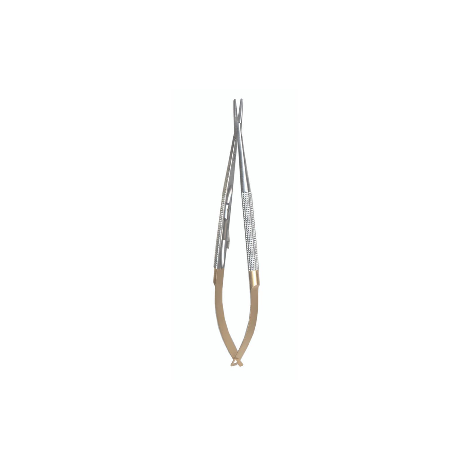A. Titan Instruments Needle Holder Castroviejo Micro Straight Round Handle Tungsten Carbide Tip 7" - A.Titan - Needle Holder Castroviejo Micro Straight Round Handle Tungsten Carbide Tip 7".. - Image 1