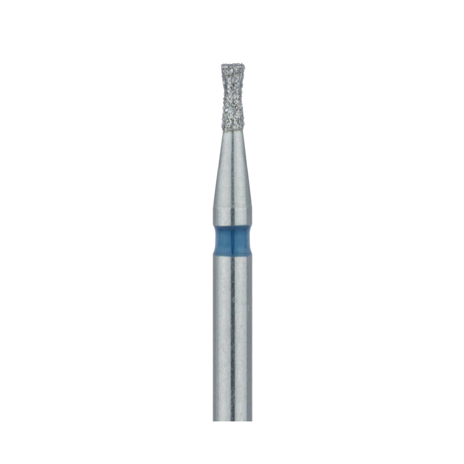 Meisinger 806-010-FG Diamond Bur, Hourglass/Double Inverted Cone, Medium Grit, Blue Ring, Flat End, 1.0 mm Head Diameter, 2.5 mm Head Length, Friction Grip, 5/Pkg thumbnail 3