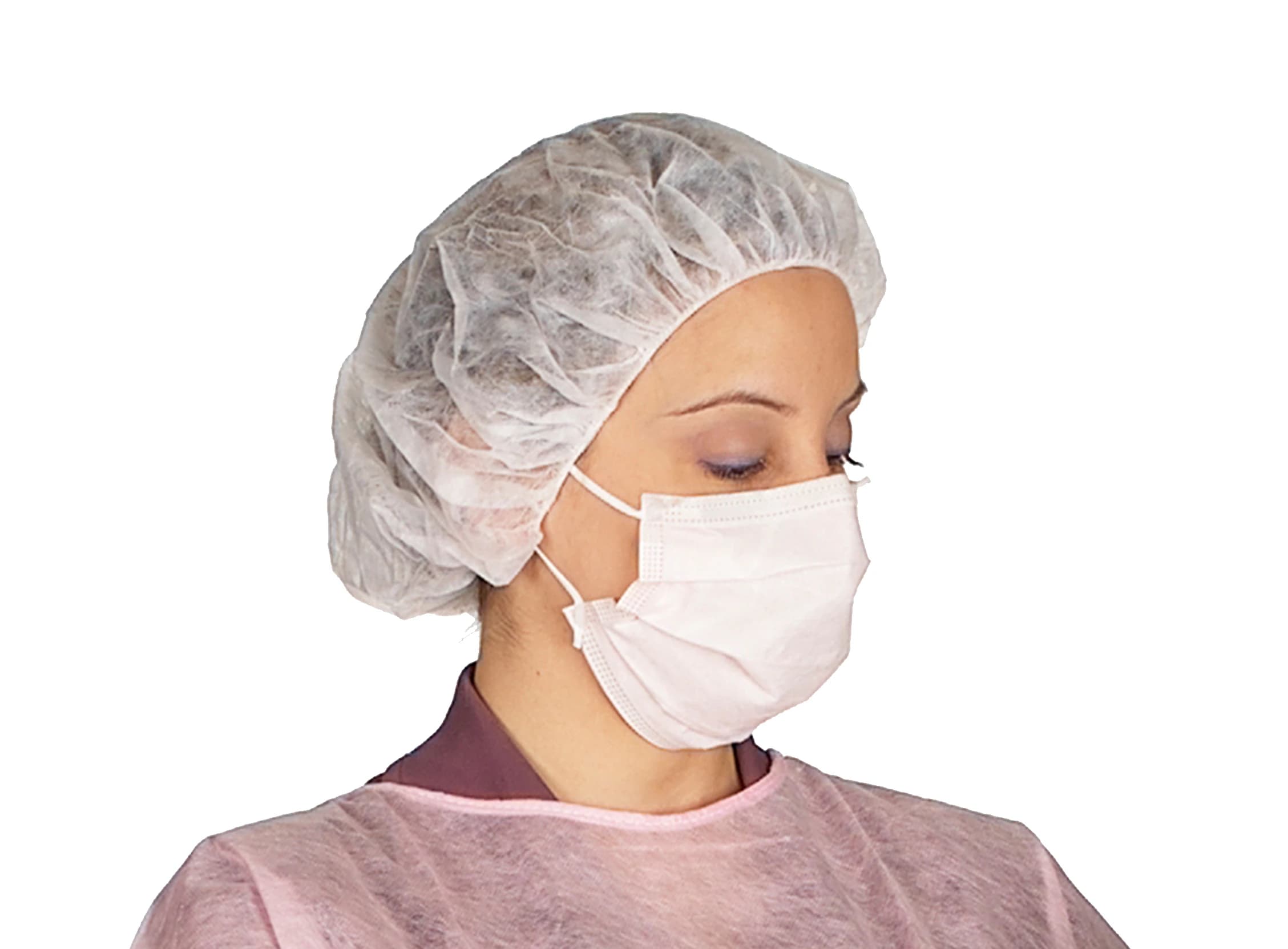 SafeBasics Bouffant Caps, 24", Blue, Latex-Free, 100/Box, 8004 thumbnail 4