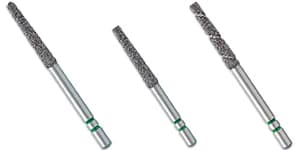 Two Striper Diamond Bur, FG, Wheel, #860, 3.5 mm, Fine, Red, 5/Pk, 2015553 thumbnail 3