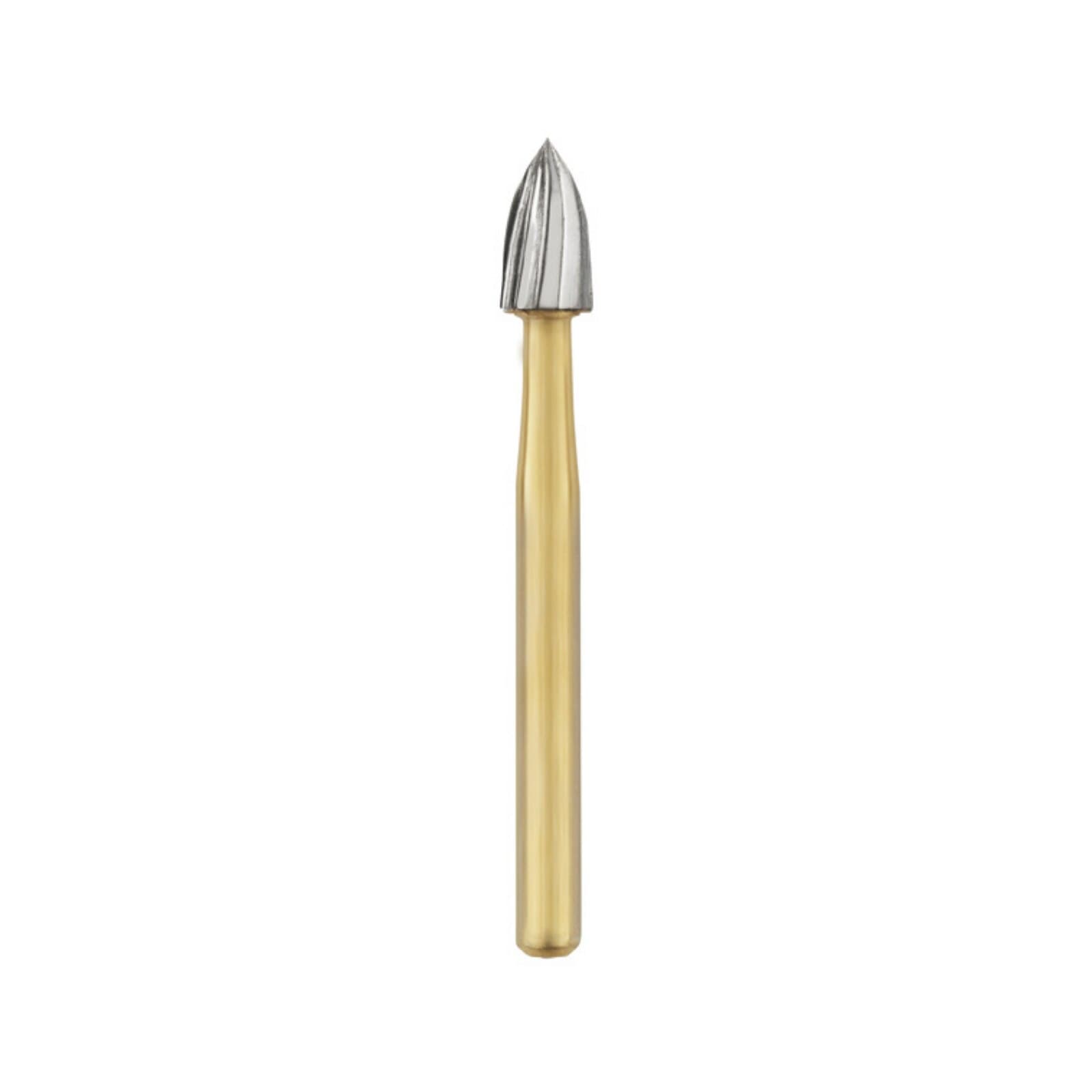 Midwest Trimming & Finishing Carbide Bur #7108, 12-Blade Flame, Friction Grip, 10/Pk thumbnail 2