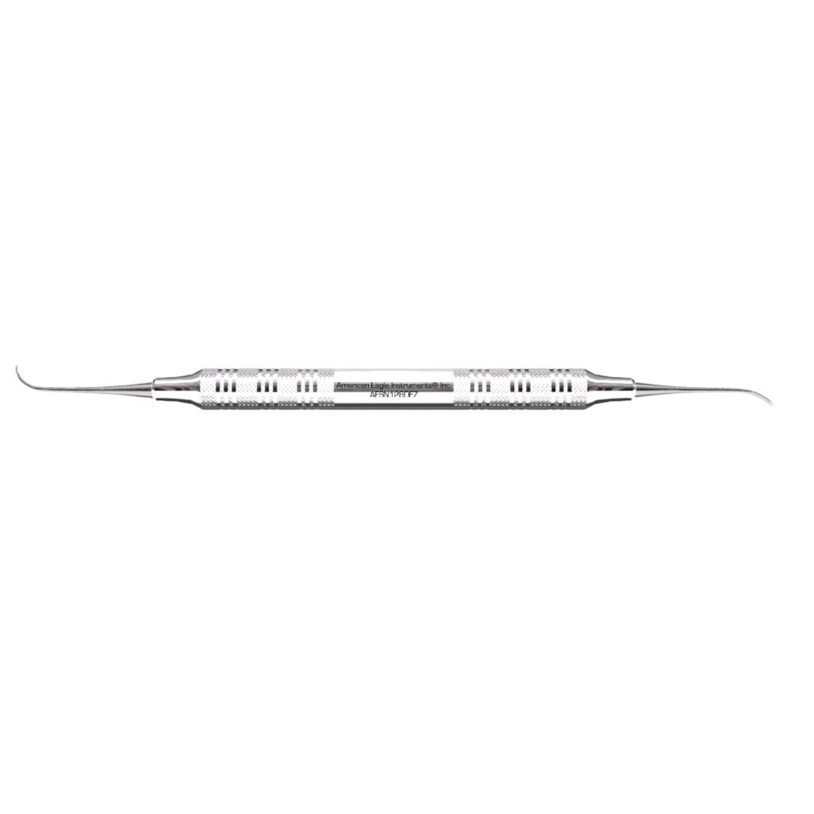 American Eagle Sickle Scaler #128 Nebraska, Double-Ended, Anterior, EagleLite Stainless Steel Handle, 3/8" Working End, 1/Pk, AESN128DEZ thumbnail 3