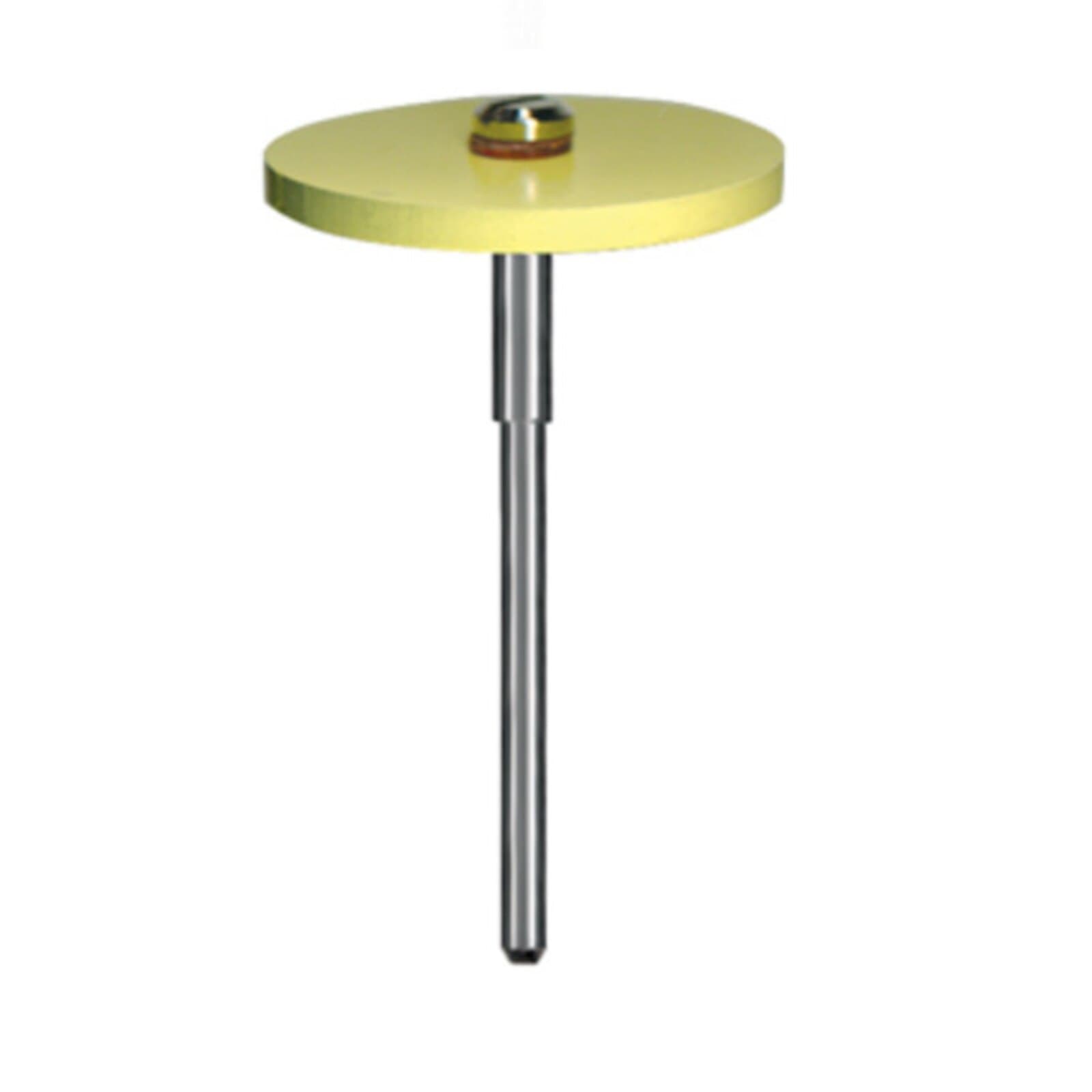 Dedeco Hi-Glaze Diamond-Filled Silicone Polisher, 1" Wheel, Fine (Yellow), 1/Each, HP Shank thumbnail 6
